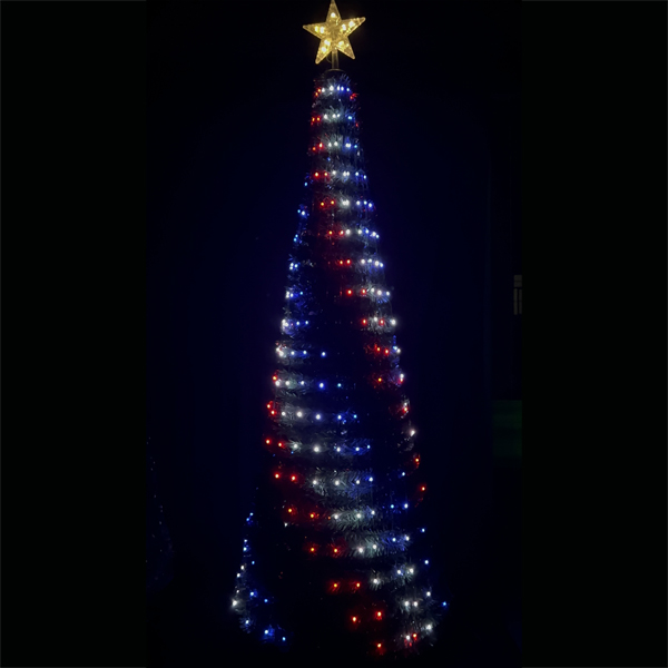 TINSEL POP-UP TREE WITH RF REMOTE